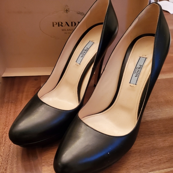 Prada Shoes - Prada Black Pump Heels